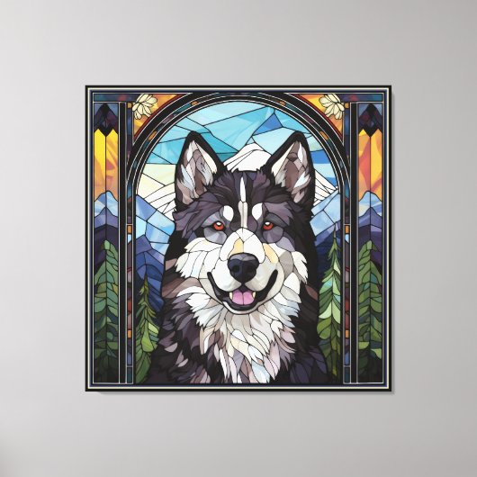 Alaskan Malamute Leinwand Art (Vorderseite)