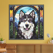 Alaskan Malamute Leinwand Art (Insitu (Wohnzimmer))