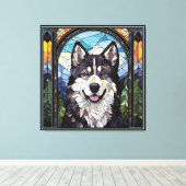 Alaskan Malamute Leinwand Art (Insitu (Holzboden))