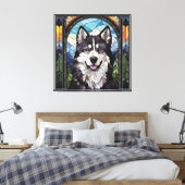 Alaskan Malamute Leinwand Art (Insitu (Schlafzimmer))