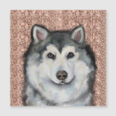 Alaskan Malamute Magnetkarte (Vorderseite)