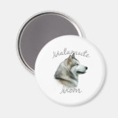 Alaskan Malamute Mama 2 Magnet (Vorderseite/Rückseite)