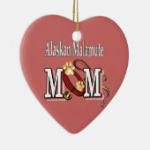 Alaskan Malamute MAMA Keramik Ornament (Rechts)