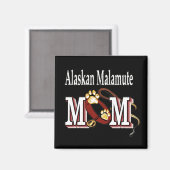 Alaskan Malamute MAMA Magnet (Vorderseite/Rückseite)