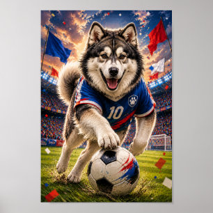 Alaskan Malamute Meisterschaftsgeist Poster