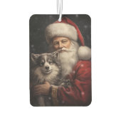 Alaskan Malamute mit Weihnachten des Weihnachtsman Autolufterfrischer (Rückseite)