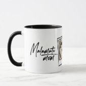 Alaskan Malamute Mom Custom Photo & Name Fun Chic Tasse (Links)
