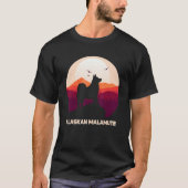 Alaskan Malamute Moon and Halloween 1 T-Shirt (Vorderseite)