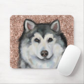 Alaskan Malamute Mousepad (Mit Mouse)
