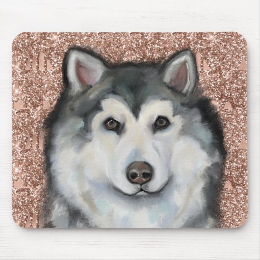 Alaskan Malamute Mousepad (Vorne)