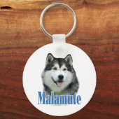 Alaskan Malamute Name Schlüsselanhänger (Rückseite)