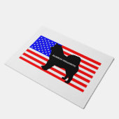 alaskan malamute name silo auf flagge fußmatte (Schrägansicht)