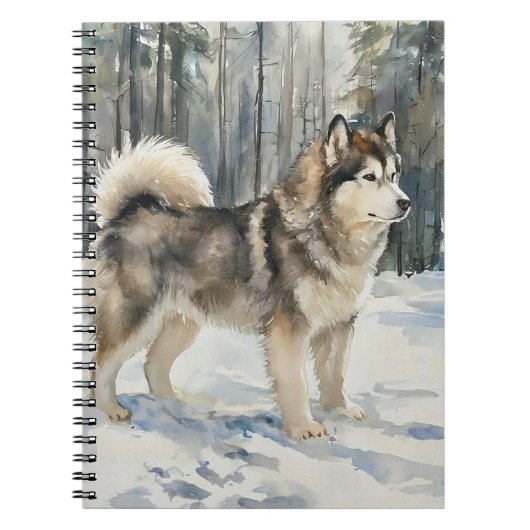 Alaskan Malamute Notizblock (Vorderseite)