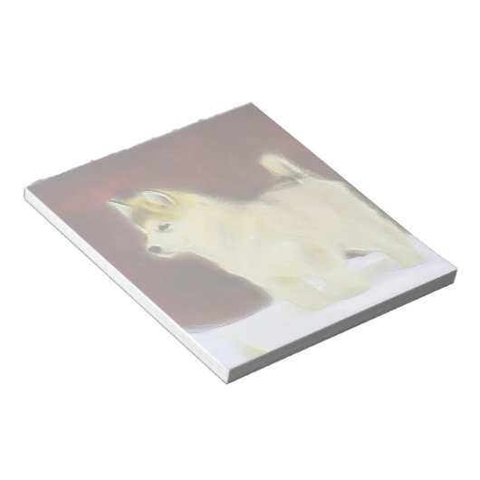 Alaskan malamute notizblock (angewinkelt)