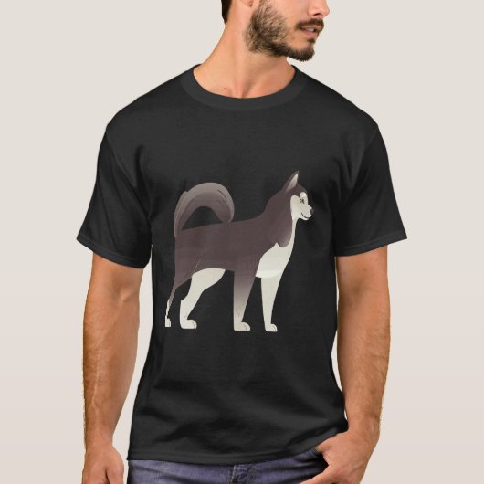 Alaskan Malamute oder sibirischer Husky Niedlich N T-Shirt (Vorderseite)