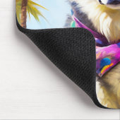 Alaskan Malamute on Beach, Sommergeschenk Mousepad (Ecke)