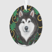 Alaskan Malamute Ornament (Vorderseite)