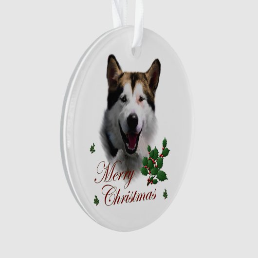Alaskan Malamute Ornament (Vorderseite)