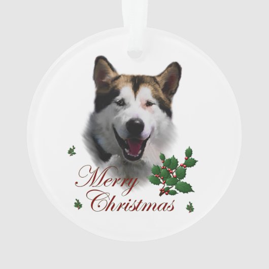 Alaskan Malamute Ornament (Rückseite)