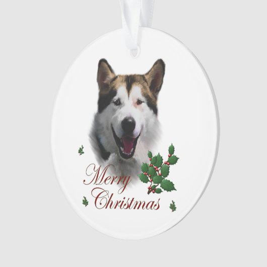 Alaskan Malamute Ornament (Vorderseite)
