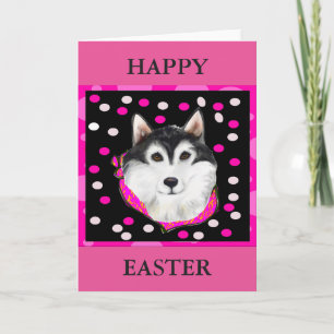 Alaskan Malamute Ostern Feiertagskarte