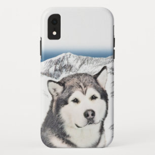 Alaskan Malamute Painting - Niedliche Original Dog Case-Mate iPhone Hülle