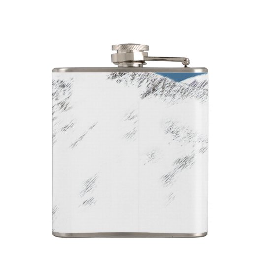 Alaskan Malamute Painting - Niedliche Original Dog Flachmann (Rückseite)