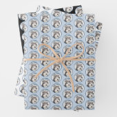 Alaskan Malamute Painting - Niedliche Original Dog Geschenkpapier Set (Beispiel)