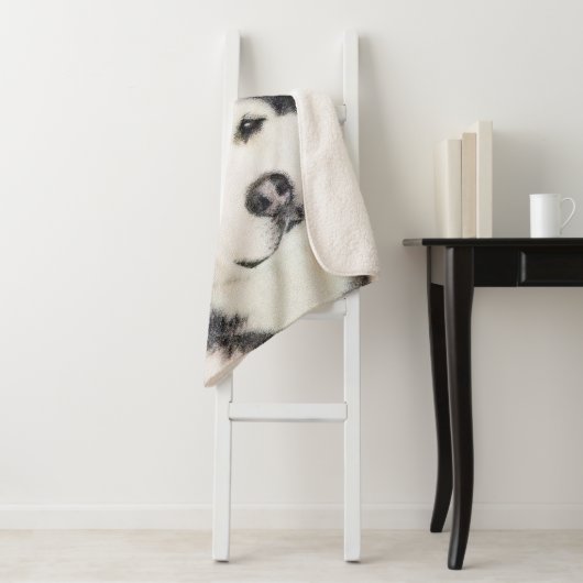 Alaskan Malamute Painting - Niedliche Original Dog Sherpadecke (Beispiel)