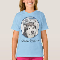 Alaskan Malamute Painting - Niedliche Original Dog