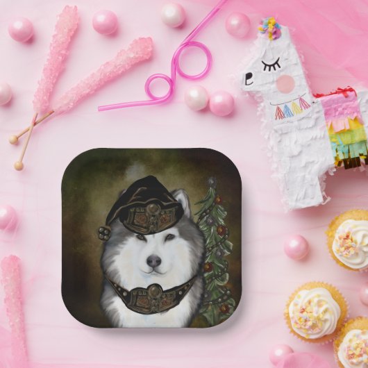 Alaskan Malamute Pappteller (Party)