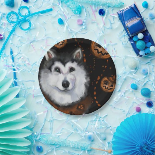 Alaskan Malamute Pappteller (Party)