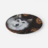 Alaskan Malamute Pappteller (Schrägansicht)