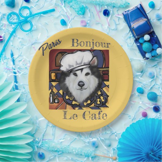 Alaskan Malamute Pappteller (Party)