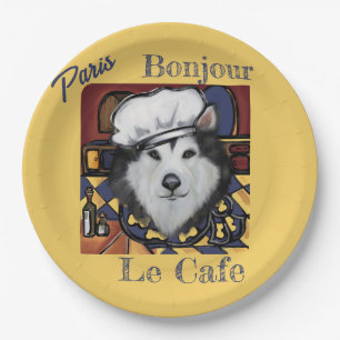 Alaskan Malamute Pappteller