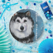 Alaskan Malamute Pappteller (Party)