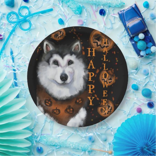 Alaskan Malamute Pappteller (Party)