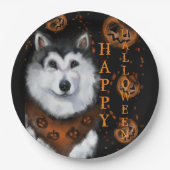 Alaskan Malamute Pappteller (Vorderseite)