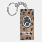 Alaskan Malamute Paws Hund Rasse Lover Individuell Schlüsselanhänger (Vorderseite links)