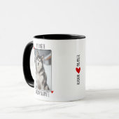 Alaskan Malamute Personalized Photo Dog Lover Tasse (Vorderseite Links)