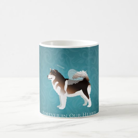 Alaskan Malamute Pet Loss Design Kaffeetasse (Mittel)