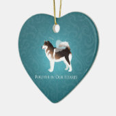 Alaskan Malamute Pet Loss Design Keramik Ornament (Links)