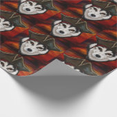 Alaskan Malamute Pirate Geschenkpapier (Ecke)