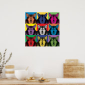 Alaskan Malamute Pop-Art-Poster Poster (Küche)