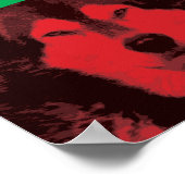 Alaskan Malamute Pop-Art-Poster Poster (Ecke)
