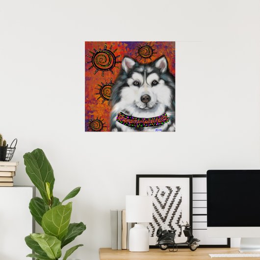ALASKAN MALAMUTE POSTER (Heimbüro)
