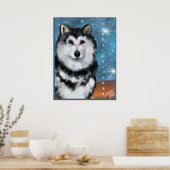 Alaskan Malamute Poster (Küche)