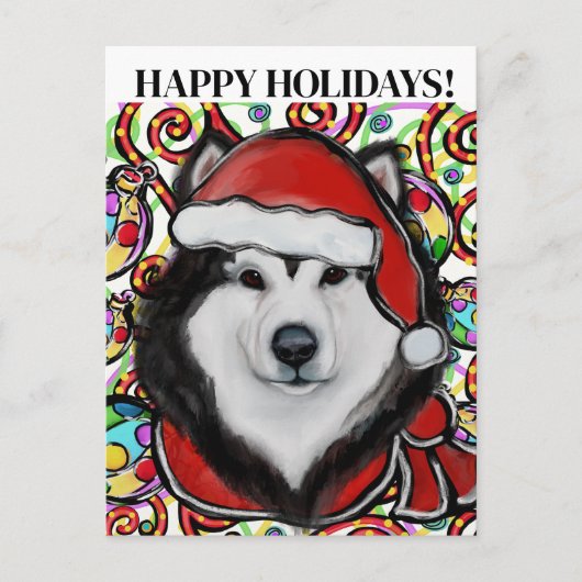 Alaskan Malamute Postkarte (Vorderseite)