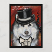 Alaskan Malamute Postkarte (Vorderseite)
