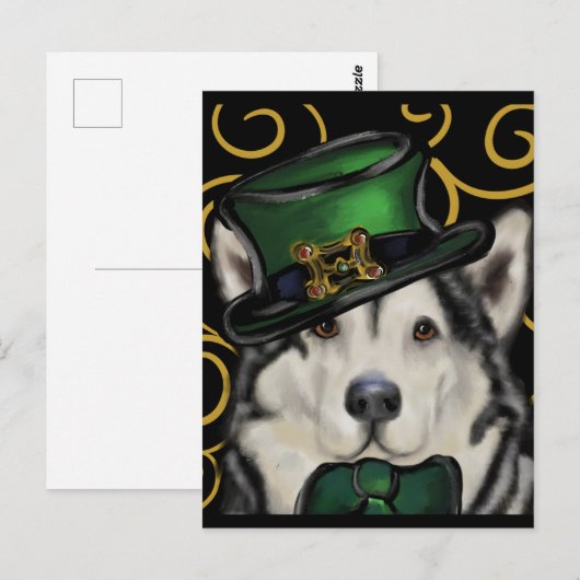 Alaskan Malamute Postkarte (Vorne/Hinten)